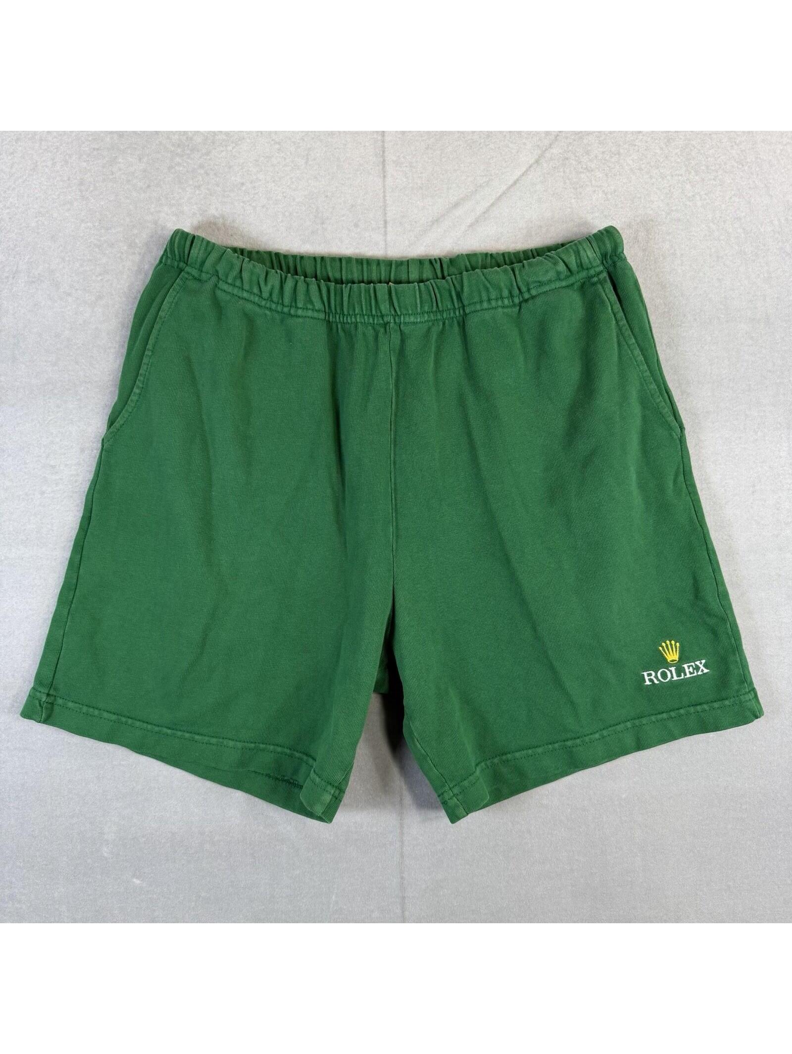 Made  Co Gallery Rolex Shorts Mens Small Green Logo Embroidered Usa Made Rare